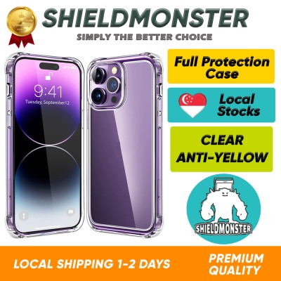 Shieldmonster iPhone手机壳14 Pro Max/14 Pro/14 Max/13 Pro Max/12/11/XS/X/8外壳透明硬软透明TPU盖